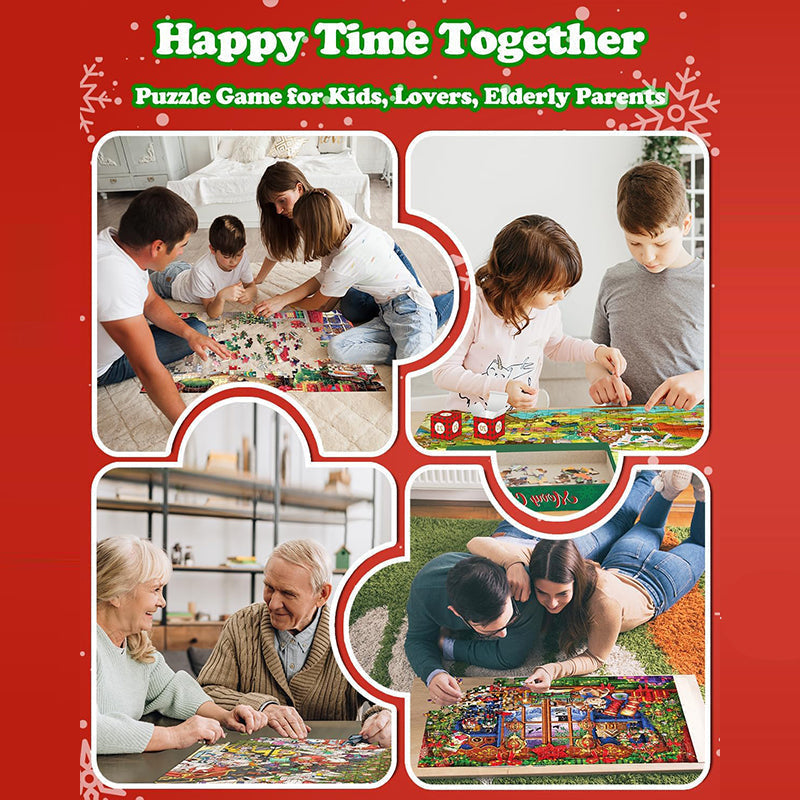 Advent Calendar Christmas Jigsaw Puzzles Blind Box 24 Parts 1000 Pieces