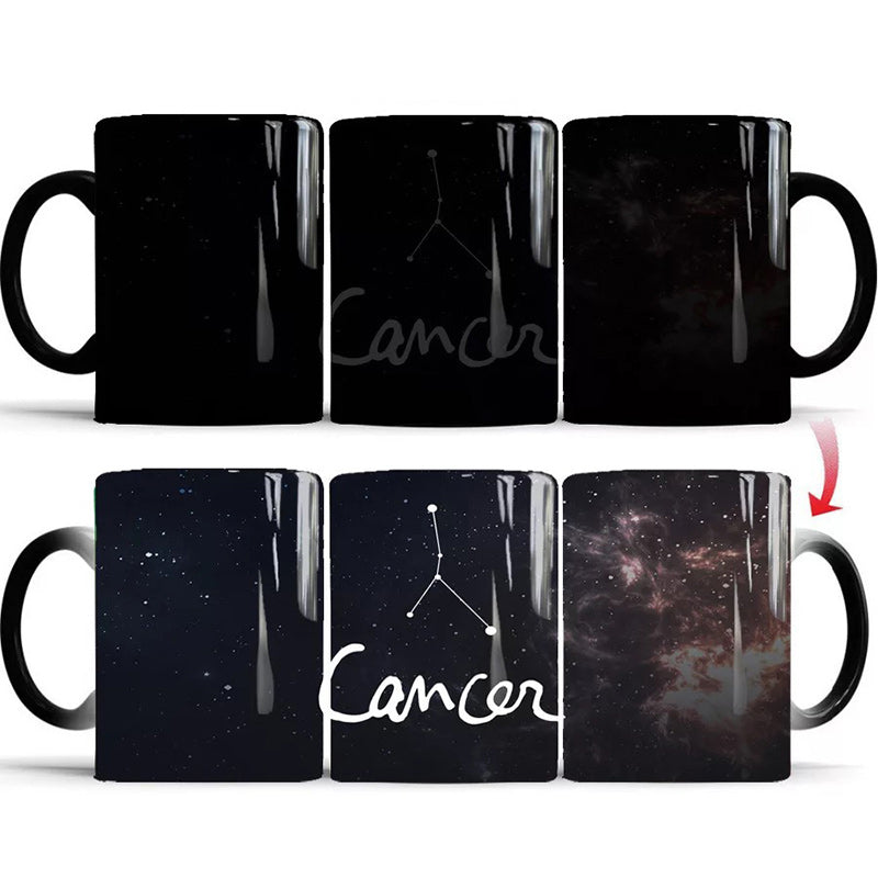 Zodiac Color Changing Magic Mugs, Heat Sensitive Ceramics Cups