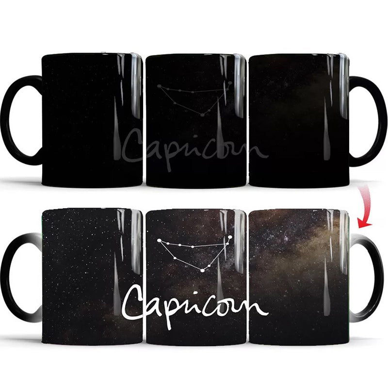 Zodiac Color Changing Magic Mugs, Heat Sensitive Ceramics Cups