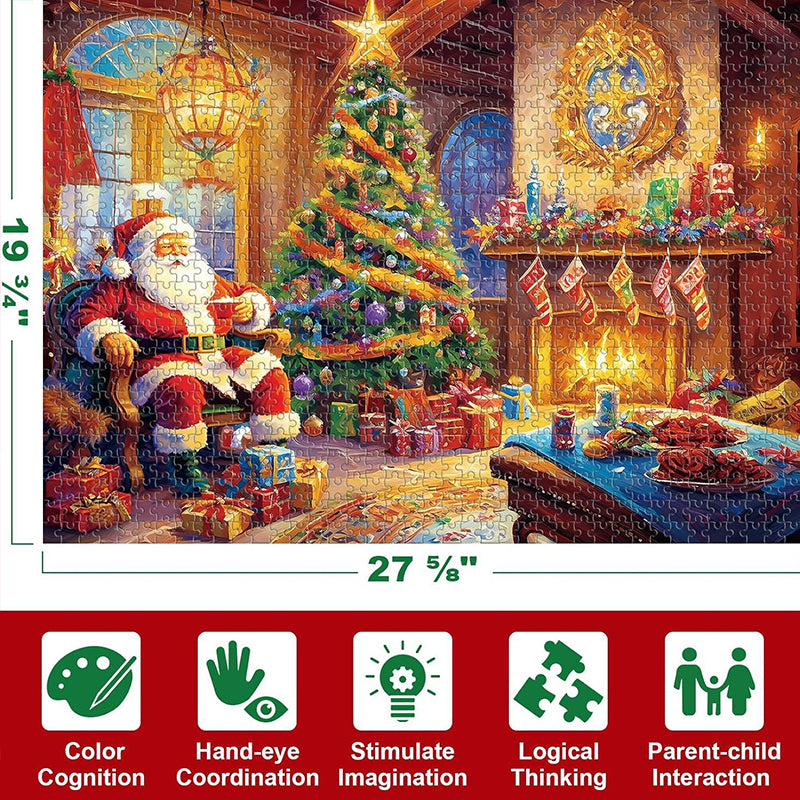 Advent Calendar Christmas Jigsaw Puzzles Blind Box 24 Parts 1000 Pieces