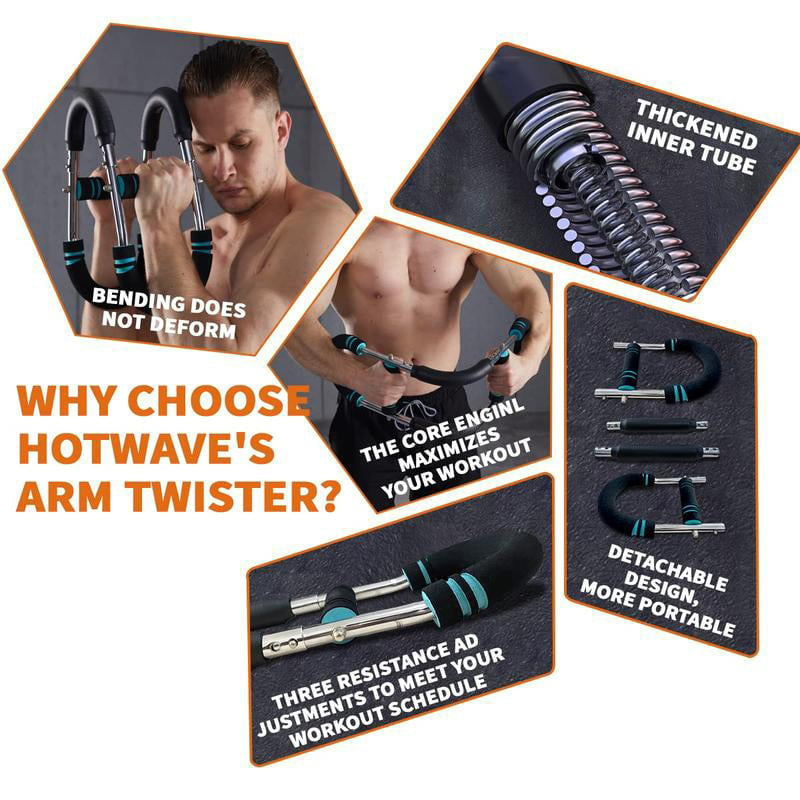 Adjustable Twister Arm Exerciser, U-Shaped Wrist Strength Trainer