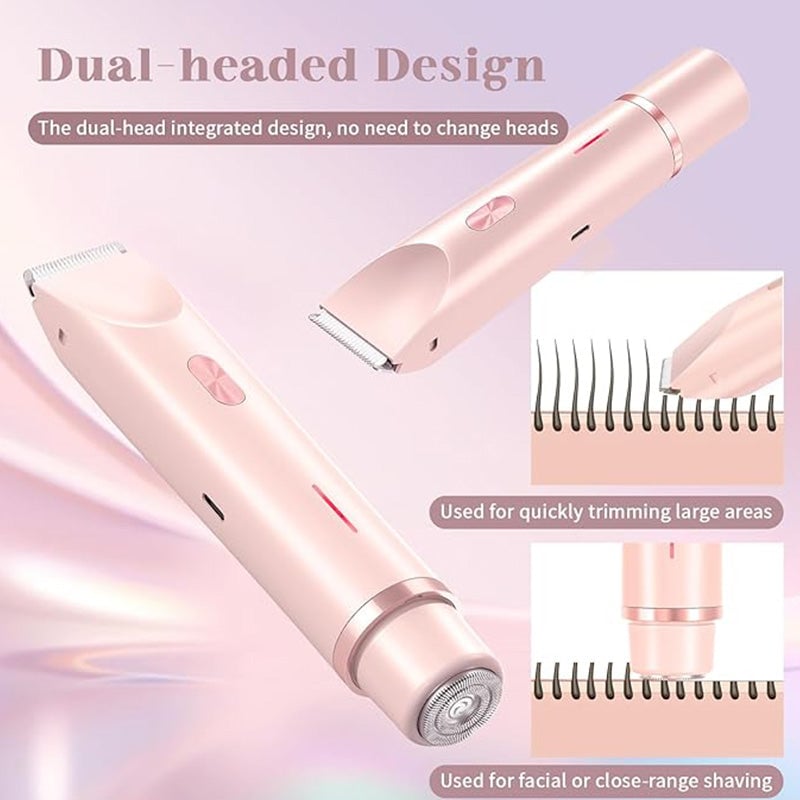 Electric Waterproof Rechargeable Dual-Head Hair Trimmer