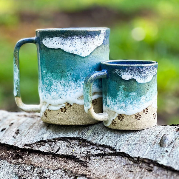 Paw 3D Printed Ceramic Shoreline Coffee Mug