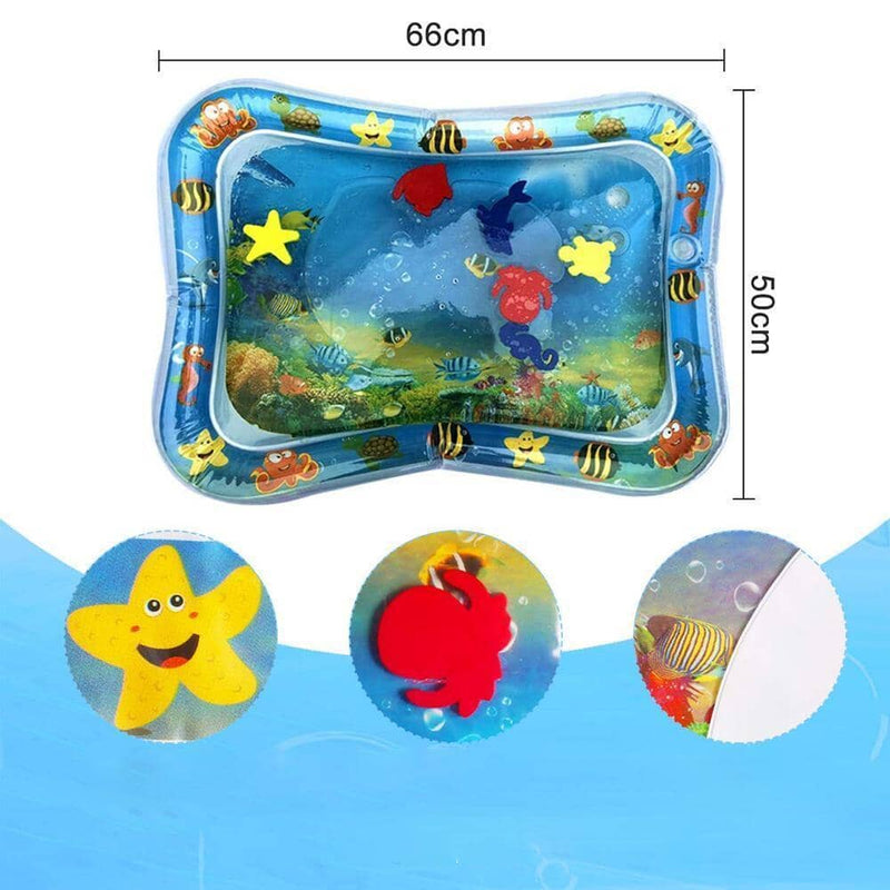 Inflatable Tummy Time Water Sensory Mat for Baby&Pet