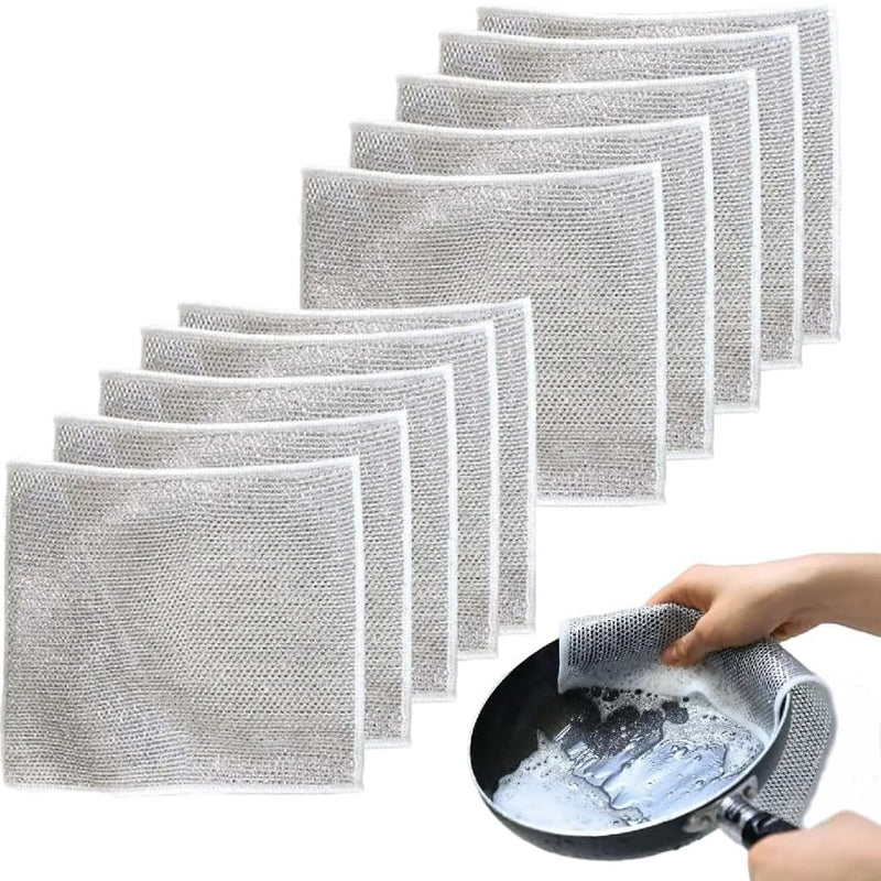 Multi-Purpose Non-scratch Wire Dish Cloth for Wet and Dry