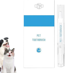 Pet Dog Cat Whitening Cleaning Natural Plant Toothbrush Pen