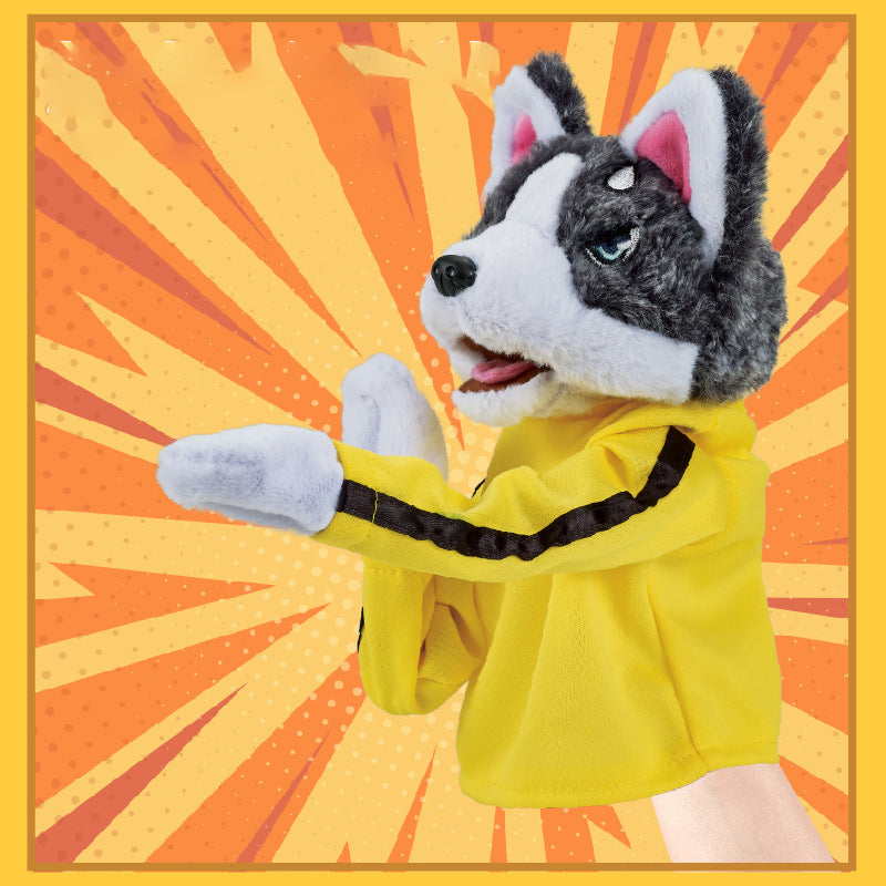 Kung Fu Husky Gloves Plush Toy