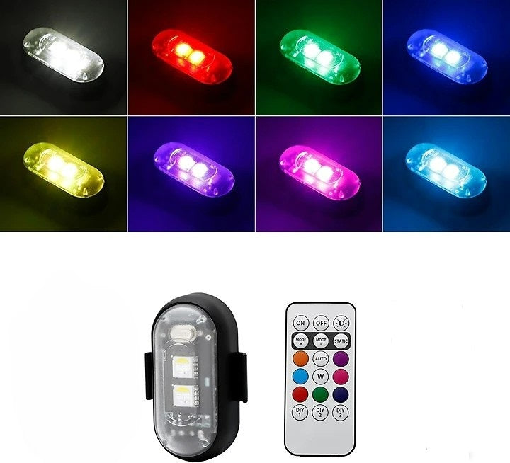 8 Colors Wireless Led Lights with Remote