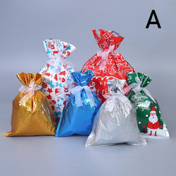 Christmas Reusable Gift Drawstring Bags