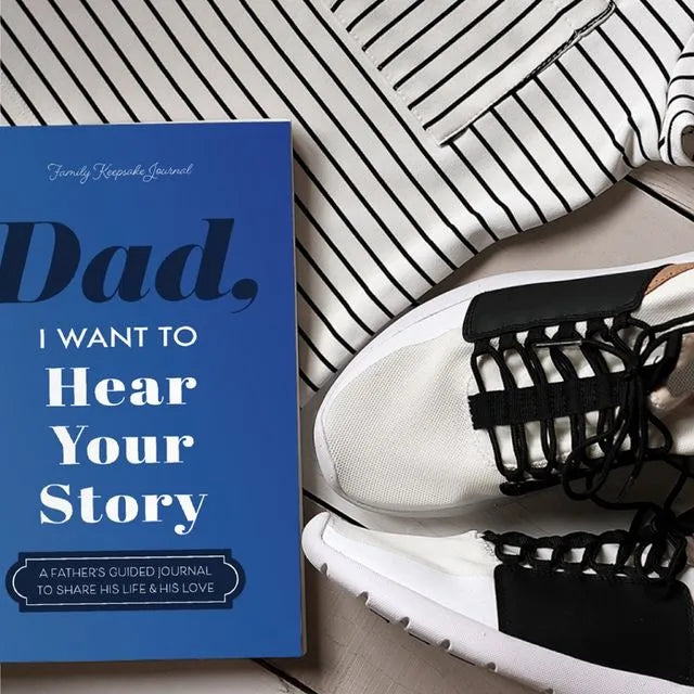 "Dad, I Want to Hear Your Story" Heirloom Edition Leather Wrapped Hardcover