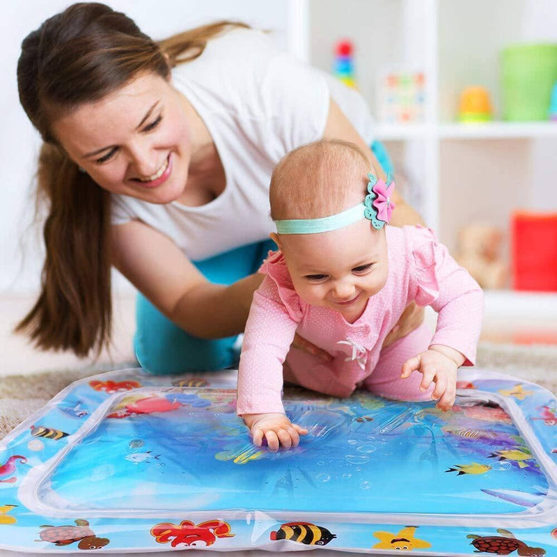 Inflatable Tummy Time Water Sensory Mat for Baby&Pet