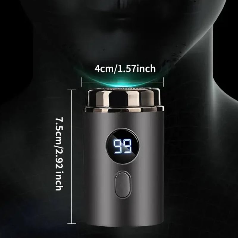 Mini Portable Electric Shaver with Power Display Screen