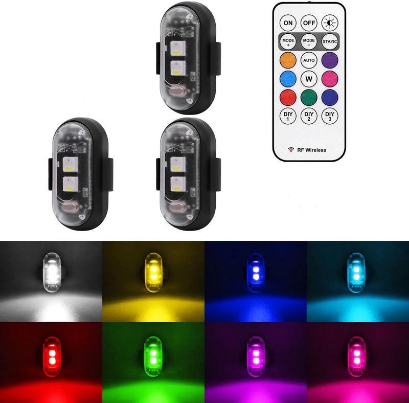 8 Colors Wireless Led Lights with Remote