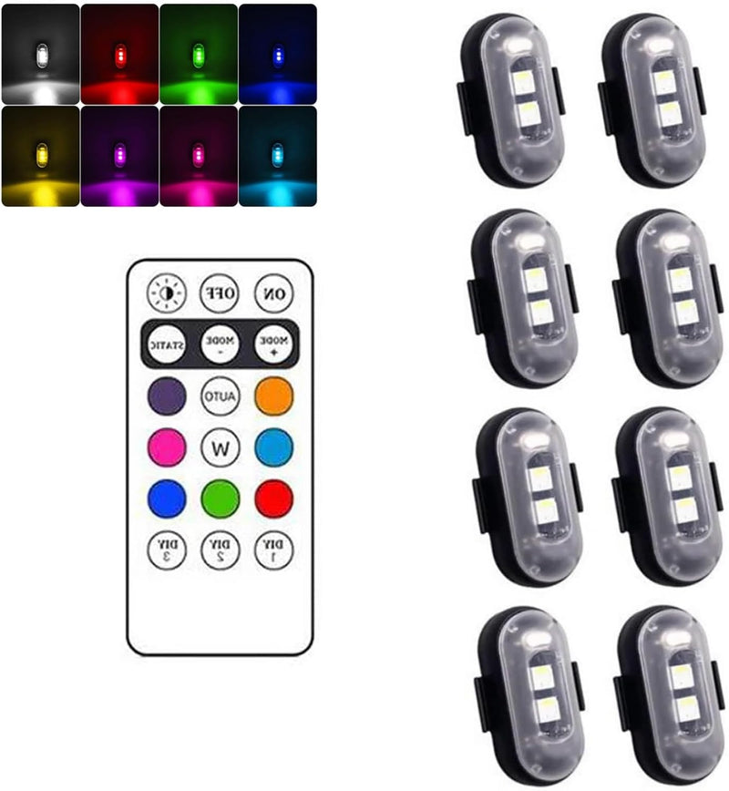 8 Colors Wireless Led Lights with Remote