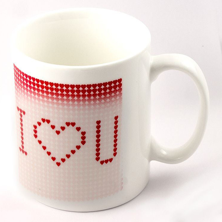 I Love You Magic Heat Sensitive Color Changing Ceramic Coffee Mug