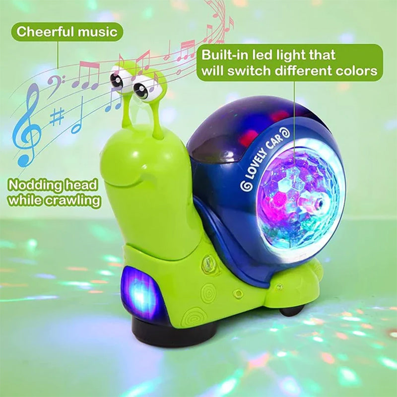 Luminous Musical Interactive Crawling Snail Toy