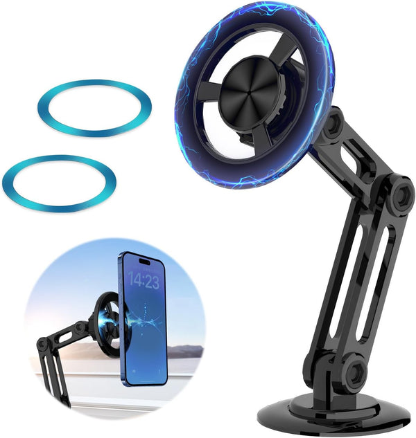 Universal 360° Pro Magnetic Foldable Suction Car Phone Holder