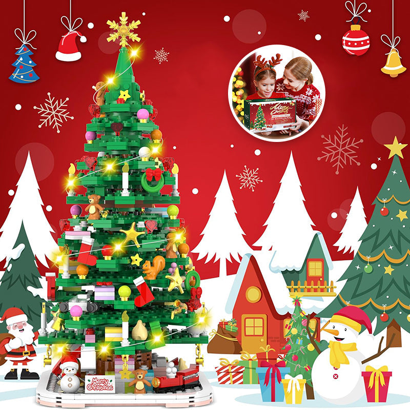 24 Days Countdown Advent Calendar, Christmas Tree Building Toy Set