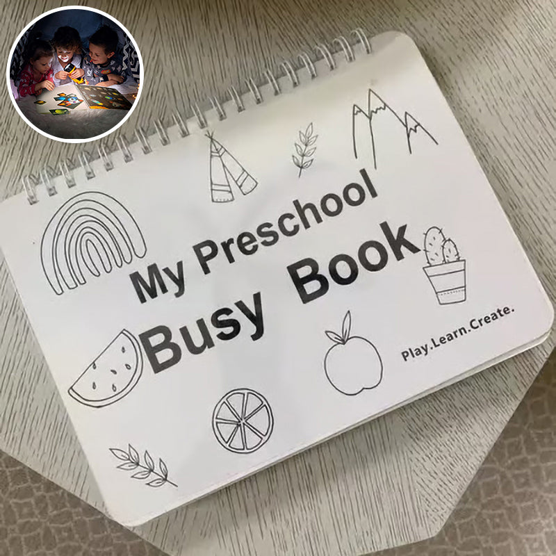 Montessori Preschool Learning Book Busy Book for Toddlers