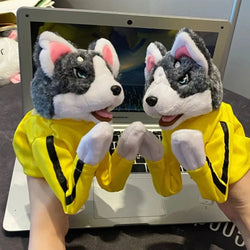 Kung Fu Husky Gloves Plush Toy