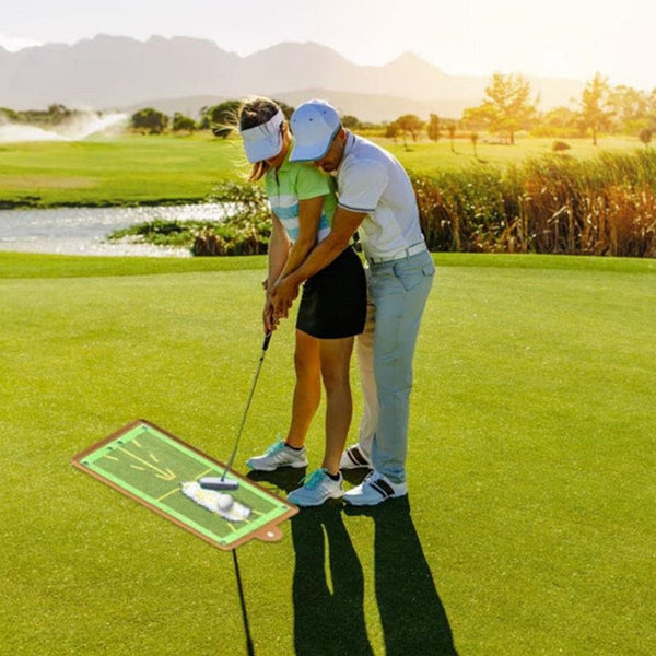 Golf Hitting Mat For Swing Detection Batting, Golf Training Aid Equipment