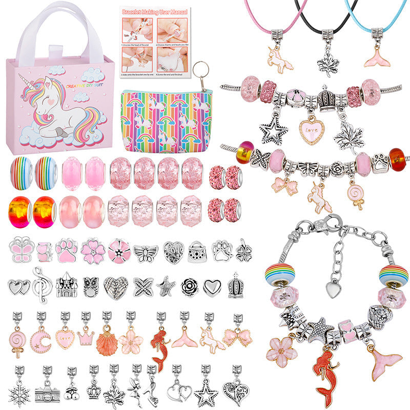 68pcs Charm Bracelet Making Kit for Girls