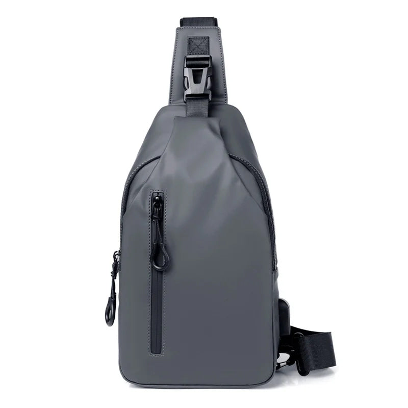 Anti-Theft Crossbody Sling Bag With USB Charging Waterproof Shoulder Backpack