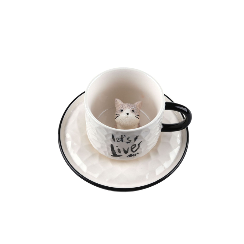 3D Cat Coffee Mug