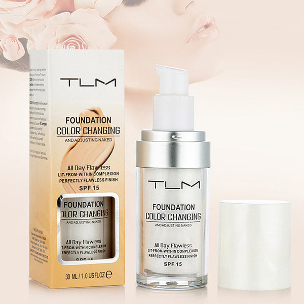 TLM Flawless Colour Changing Warm Skin Tone Long Lasting Foundation