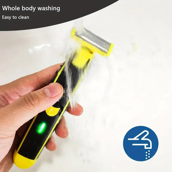 Men's Rechargeable Wet and Dry Electric Shaver and Trimmer