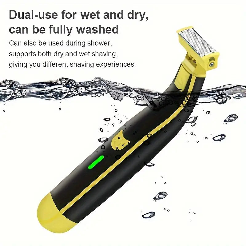 Men's Rechargeable Wet and Dry Electric Shaver and Trimmer