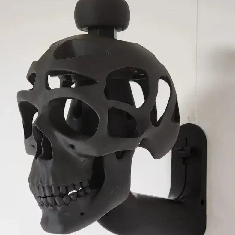 3D Skull Helmet Display Stand