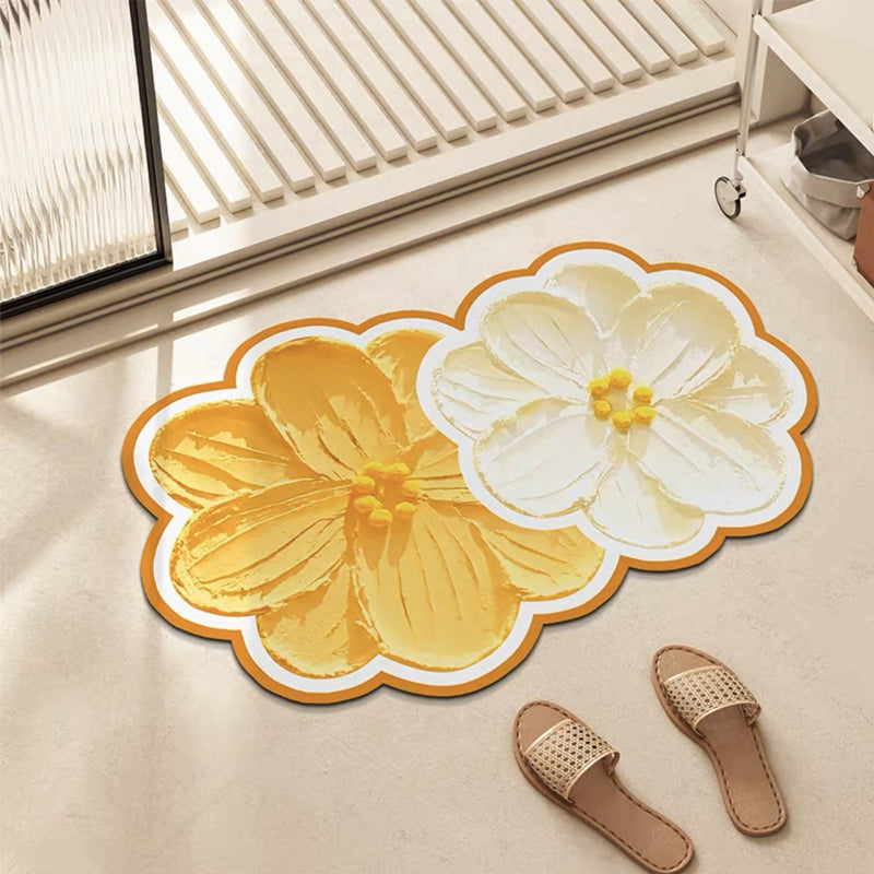 Floral Bathroom Floor Mat