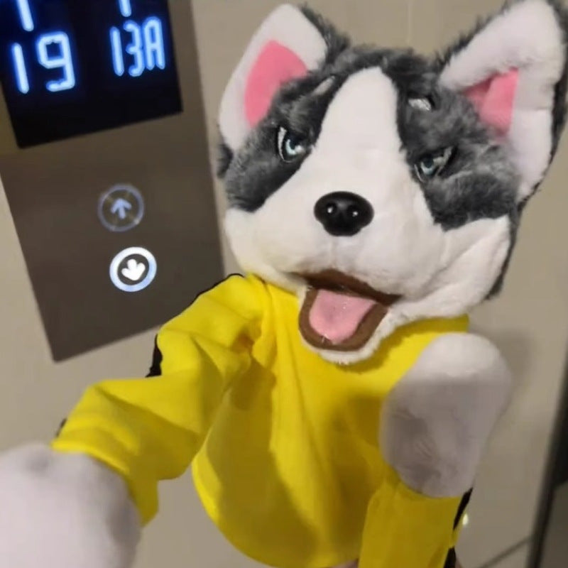 Kung Fu Husky Gloves Plush Toy