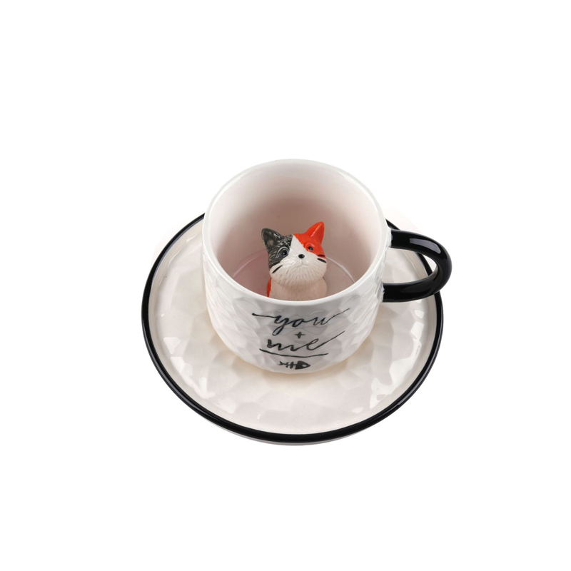 3D Cat Coffee Mug