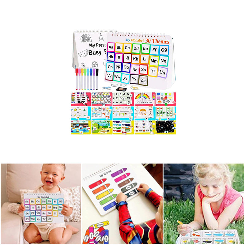 Montessori Preschool Learning Book Busy Book for Toddlers