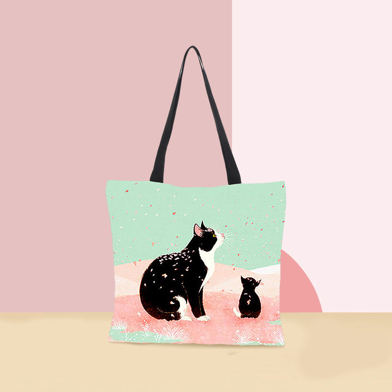 Kitty Printed Tote - Gift for Cat Lover