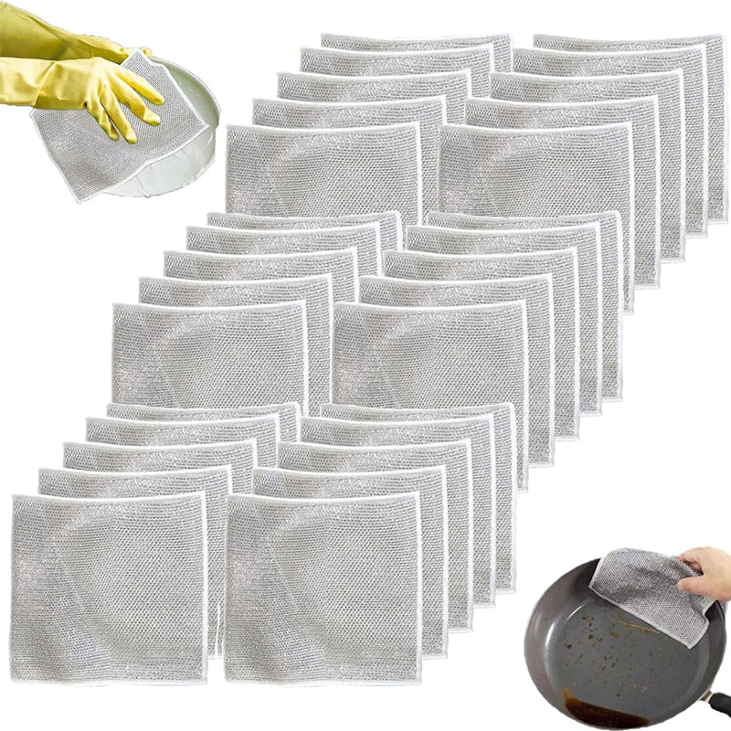 Multi-Purpose Non-scratch Wire Dish Cloth for Wet and Dry