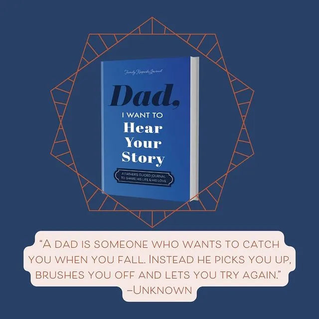 "Dad, I Want to Hear Your Story" Heirloom Edition Leather Wrapped Hardcover