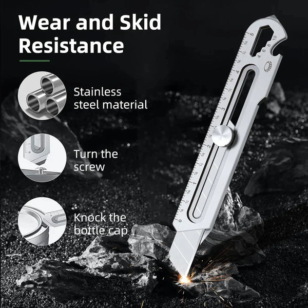 6 in 1 All-Purpose Portable Stainless Steel Utility Knife