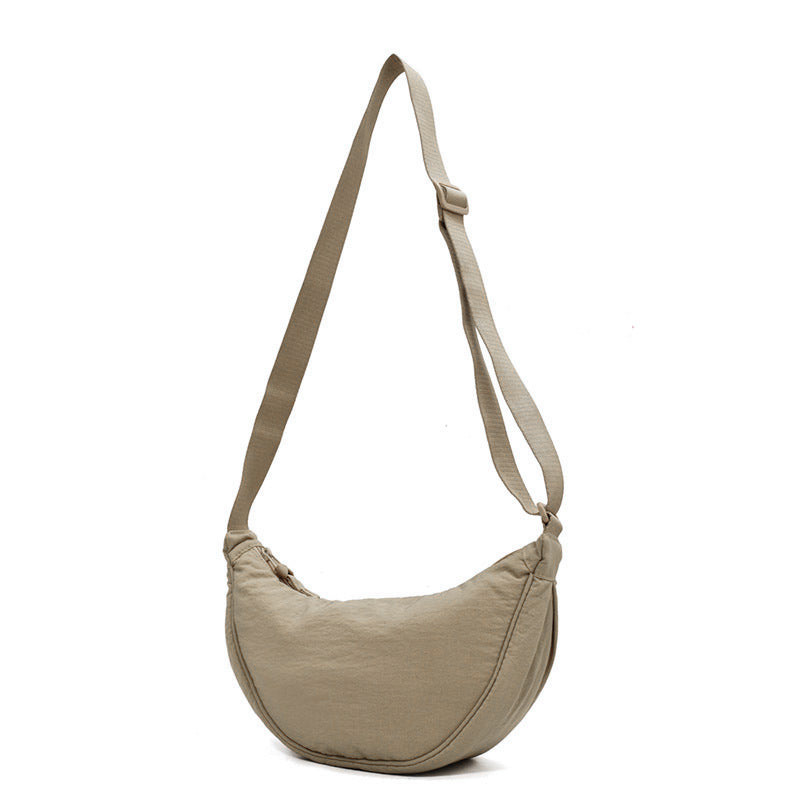 🌈Minimalist Dumpling Shape Casual Canvas Crossbody Bag