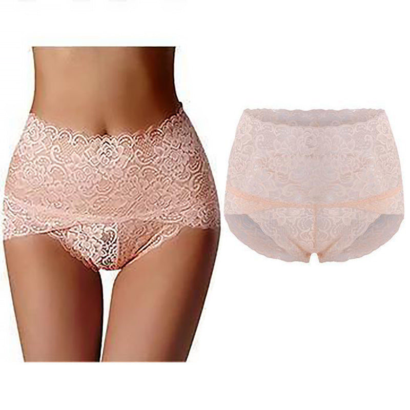 Women's Lace Breathable Seamless High Waist Panties