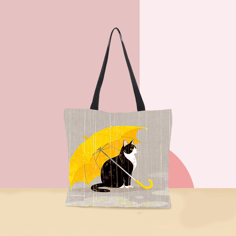 Kitty Printed Tote - Gift for Cat Lover