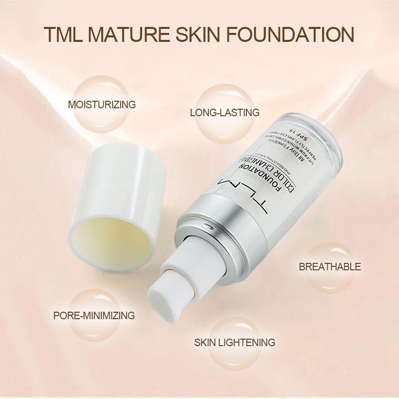 TLM Flawless Colour Changing Warm Skin Tone Long Lasting Foundation