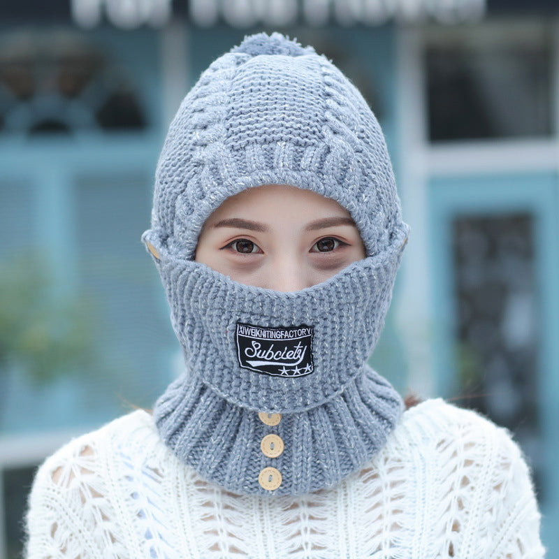 Womens Knitted Hat with Ear Protectors