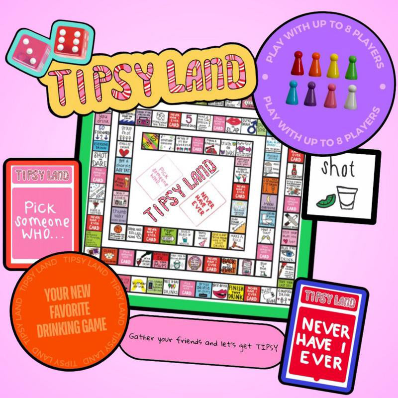 Party Board Game - Fun Drinking Game for Friends