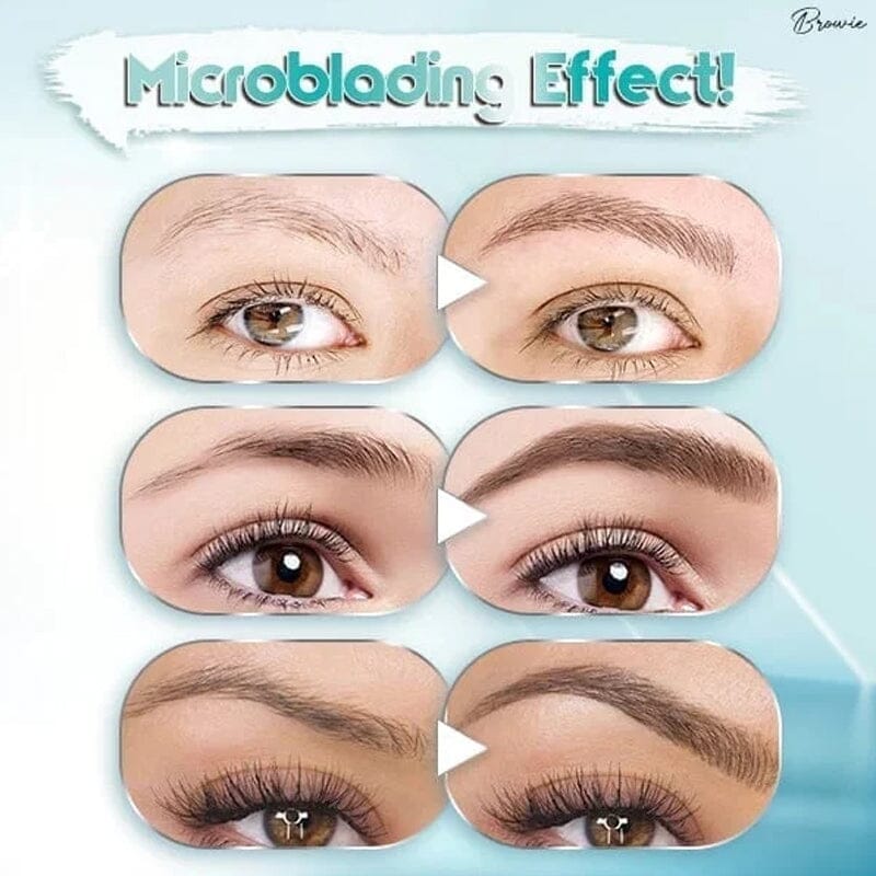 3D Waterproof  Microblading Eyebrow Pen with 4 Fork Tip