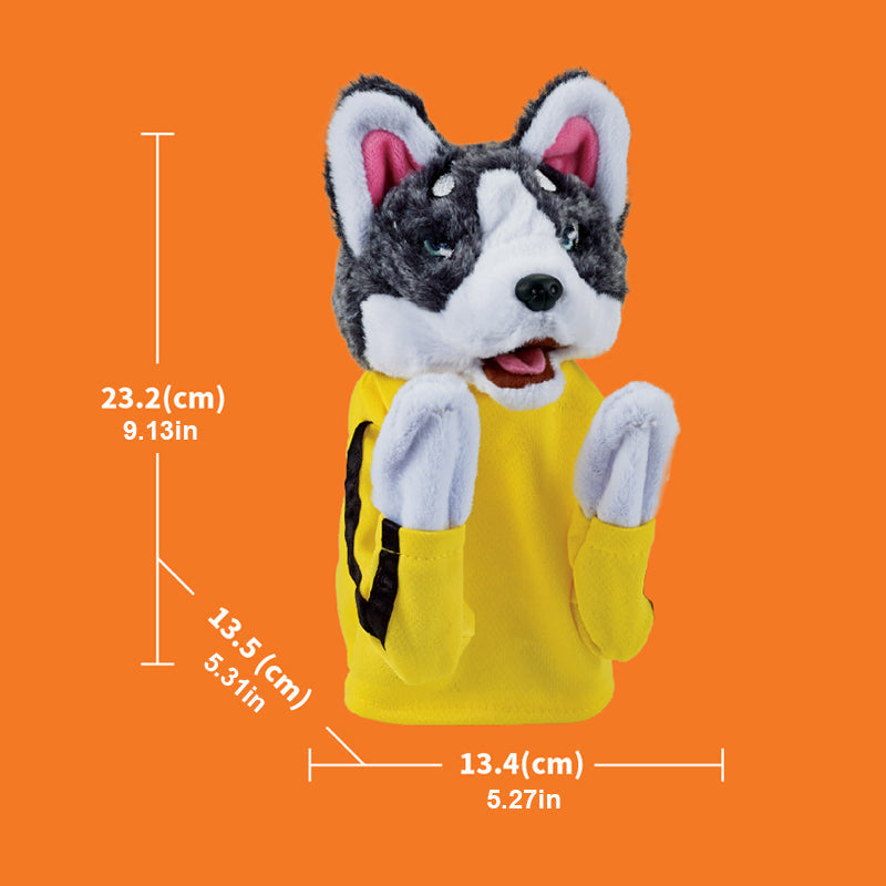 Kung Fu Husky Gloves Plush Toy