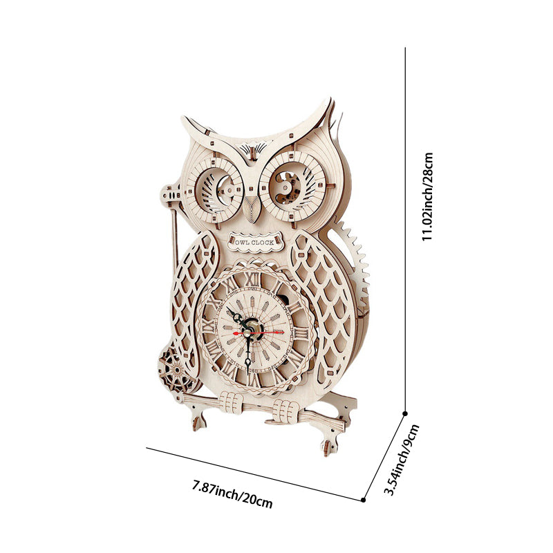 Super Wooden Owl Model Puzzle Set