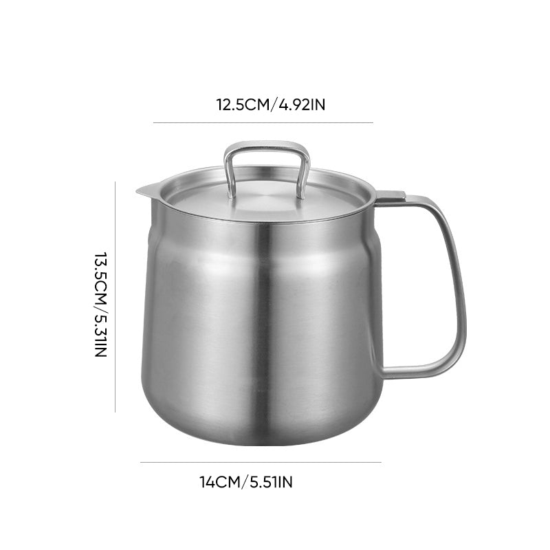 2-in-1 Stainless Steel Multifunctional Oil Strainer Pot